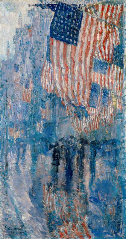 Childe Hassam The Avenue in the Rain Germany oil painting art